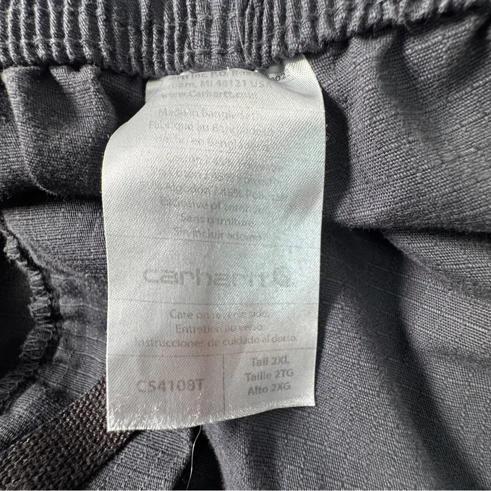 Carhartt Ripstop Cargo Scrubs Multiple Pocket Workwear Gray‎ Sz 2XL Tall Unisex